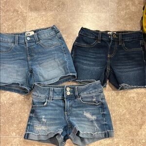 SO Kids Denim Shorts Trio - Light and Dark Blue